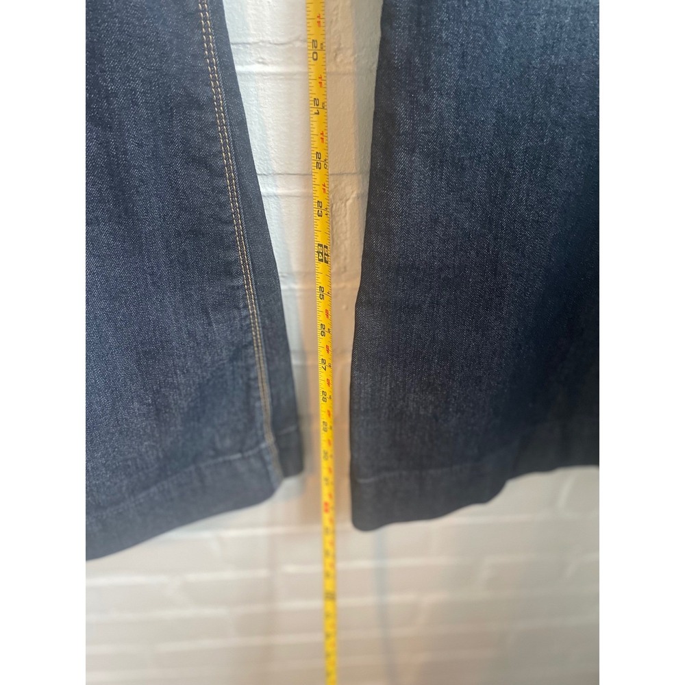 Express Stella Flare‎ Jeans Women's Size 8 Low Rise Dark Wash Denim - Picture 6 of 7